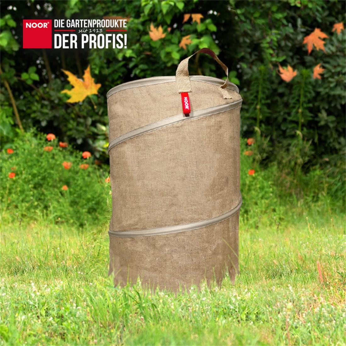 Gartensack Pop-Up - Stabilität durch Pop-up Feder - Garten-On.de
