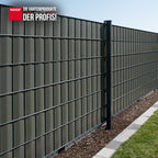 Sichtschutzstreifen PVC Zaunblende - 19 cm x 35 m - Garten-On.de