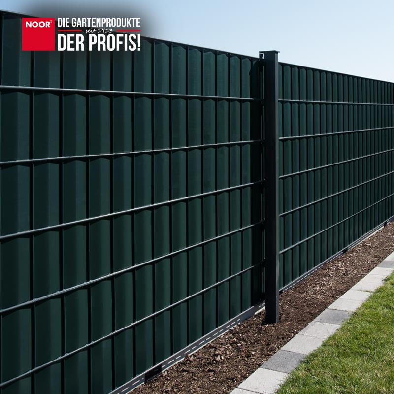 Sichtschutzstreifen PVC Zaunblende - 19 cm x 35 m - Garten-On.de