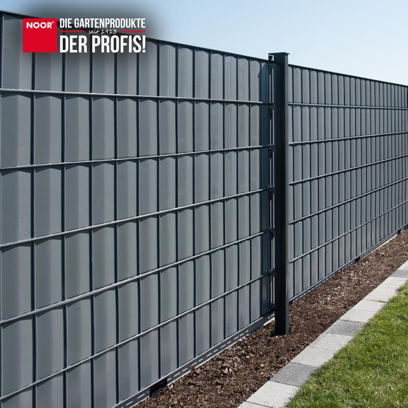 Sichtschutzstreifen PVC Zaunblende - 19 cm x 35 m - Garten-On.de
