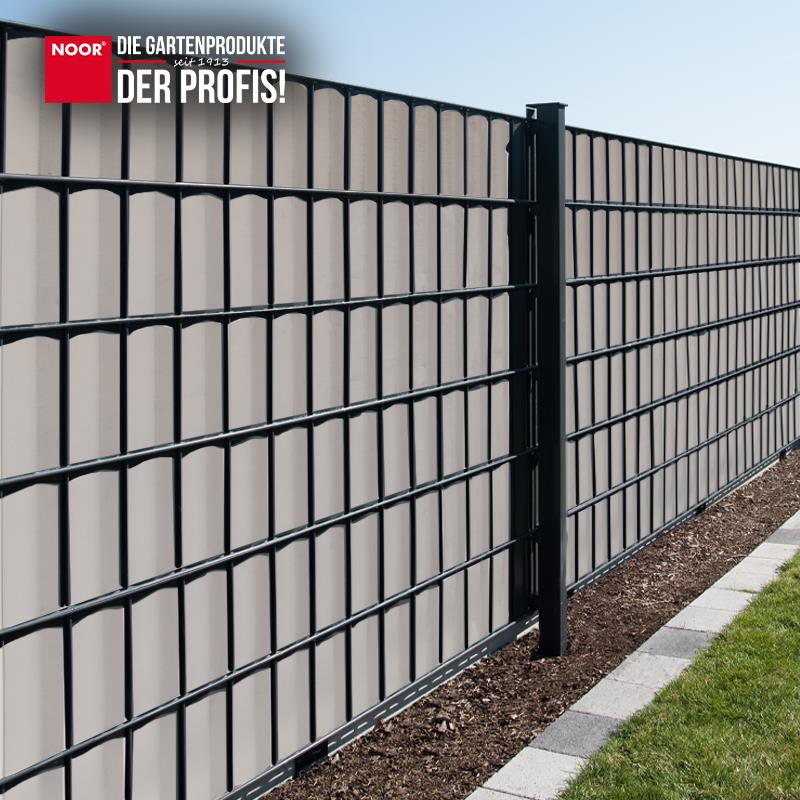 Sichtschutzstreifen PVC Zaunblende - 19 cm x 35 m - Garten-On.de