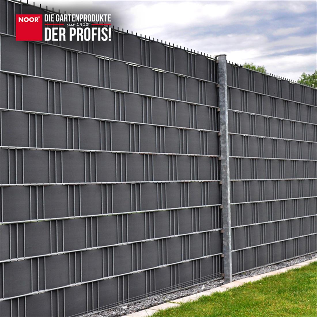 Sichtschutzstreifen PVC Easy - 0,19x2,55 m - Zaunblende - Garten-On.de