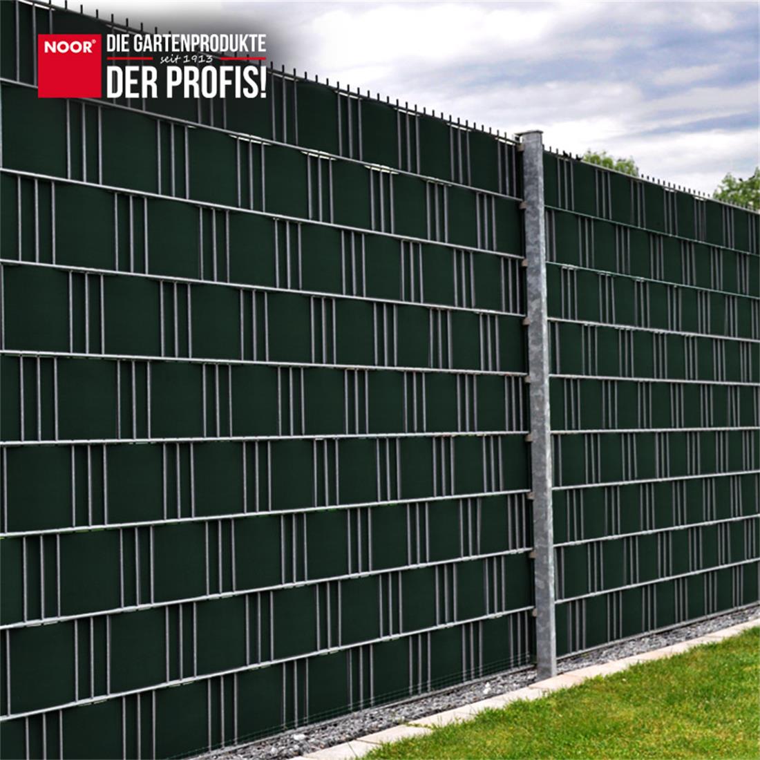 Sichtschutzstreifen PVC Easy - 0,19x2,55 m - Zaunblende - Garten-On.de