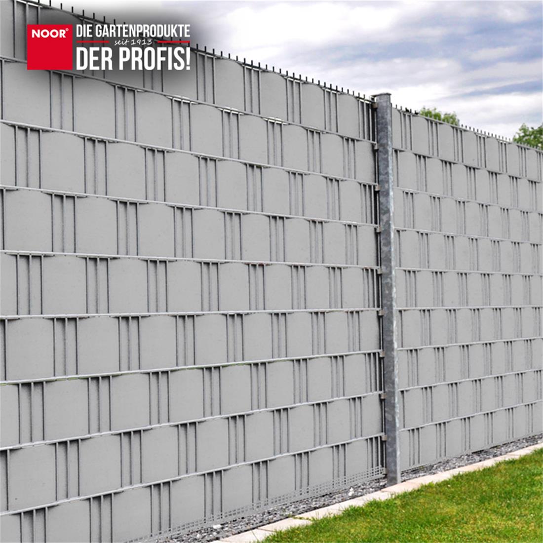 Sichtschutzstreifen PVC Easy - 0,19x2,55 m - Zaunblende - Garten-On.de