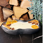 Handgemachte Betonduftkerze "Wave: Grey or Black" Bio Sojawachs mit Vanilla Toffee Duft - Betondekoration - Betonaccessoires oder Betondeko für Zuhause - Garten-On.de