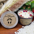 Tada dein Geschenk - LUSTIGER Panda personalisierbare PREMIUM Duftkerze mit verschiedenen Dekoren - handgemacht aus dem Südschwarzwald - Garten-On.de