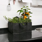 Hochbeet aus Weide - Inklusive Pflanztasche - Garten-On.de