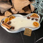 Handgemachte Betonduftkerze "Wave: Grey or Black" Bio Sojawachs mit Vanilla Toffee Duft - Betondekoration - Betonaccessoires oder Betondeko für Zuhause - Garten-On.de