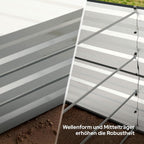 Hochbeet Metall 120x90x59, Gartenbeet aus verzinktem Stahl, wetterfest & rostfrei, Rechteckiges ohne Boden-Garten-On.de