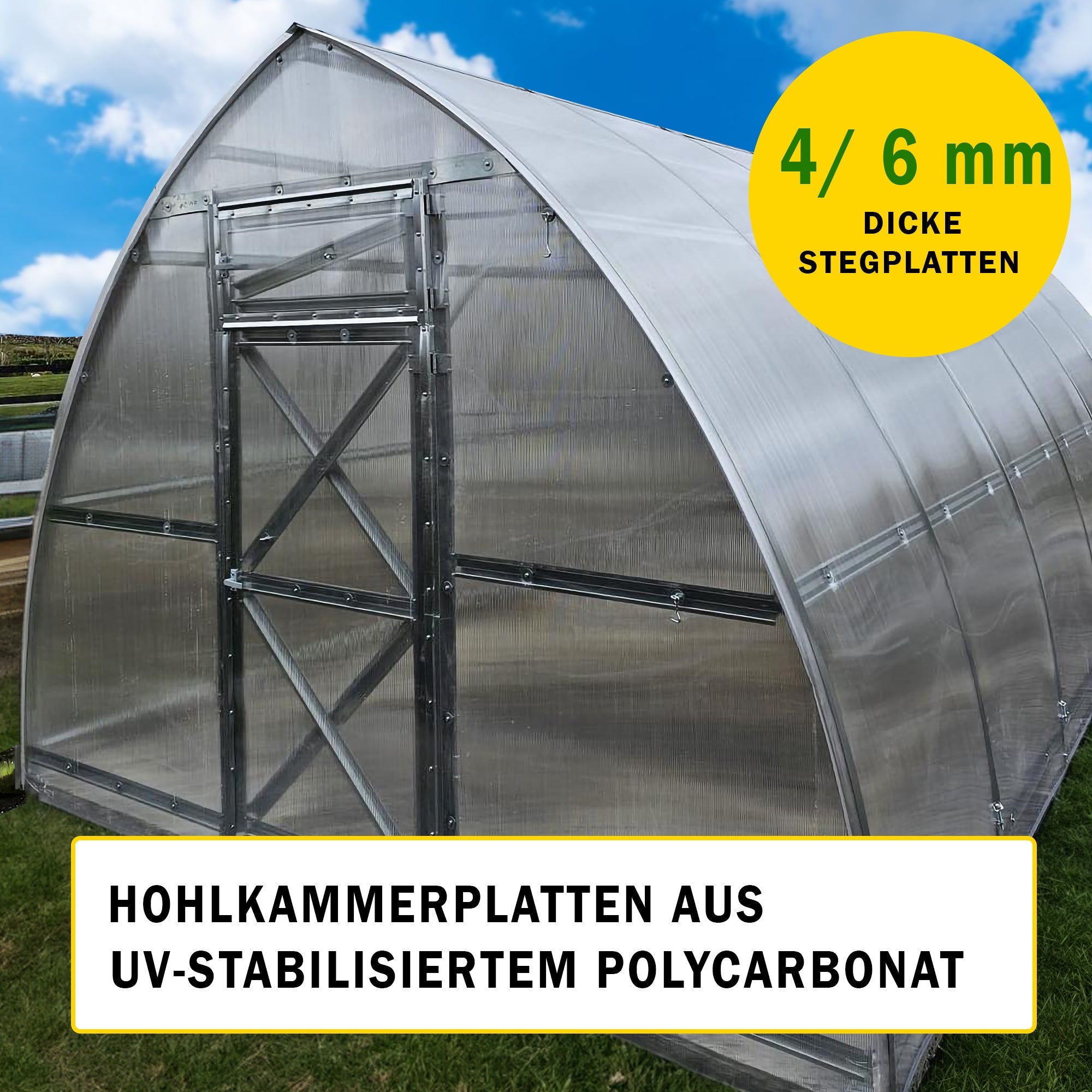 Gewächshäuschen Stahl