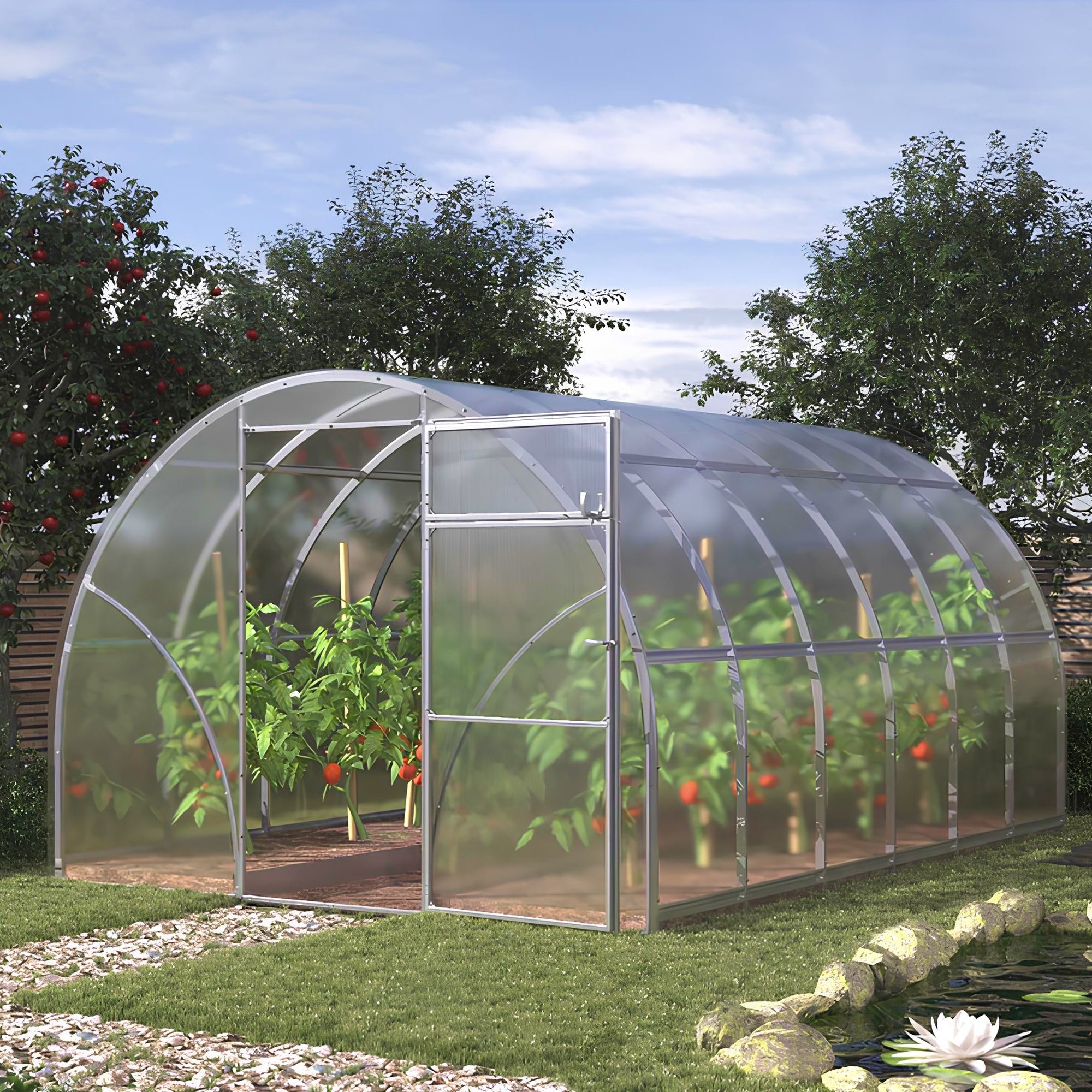 Gewächshäuser Stahlrahmen