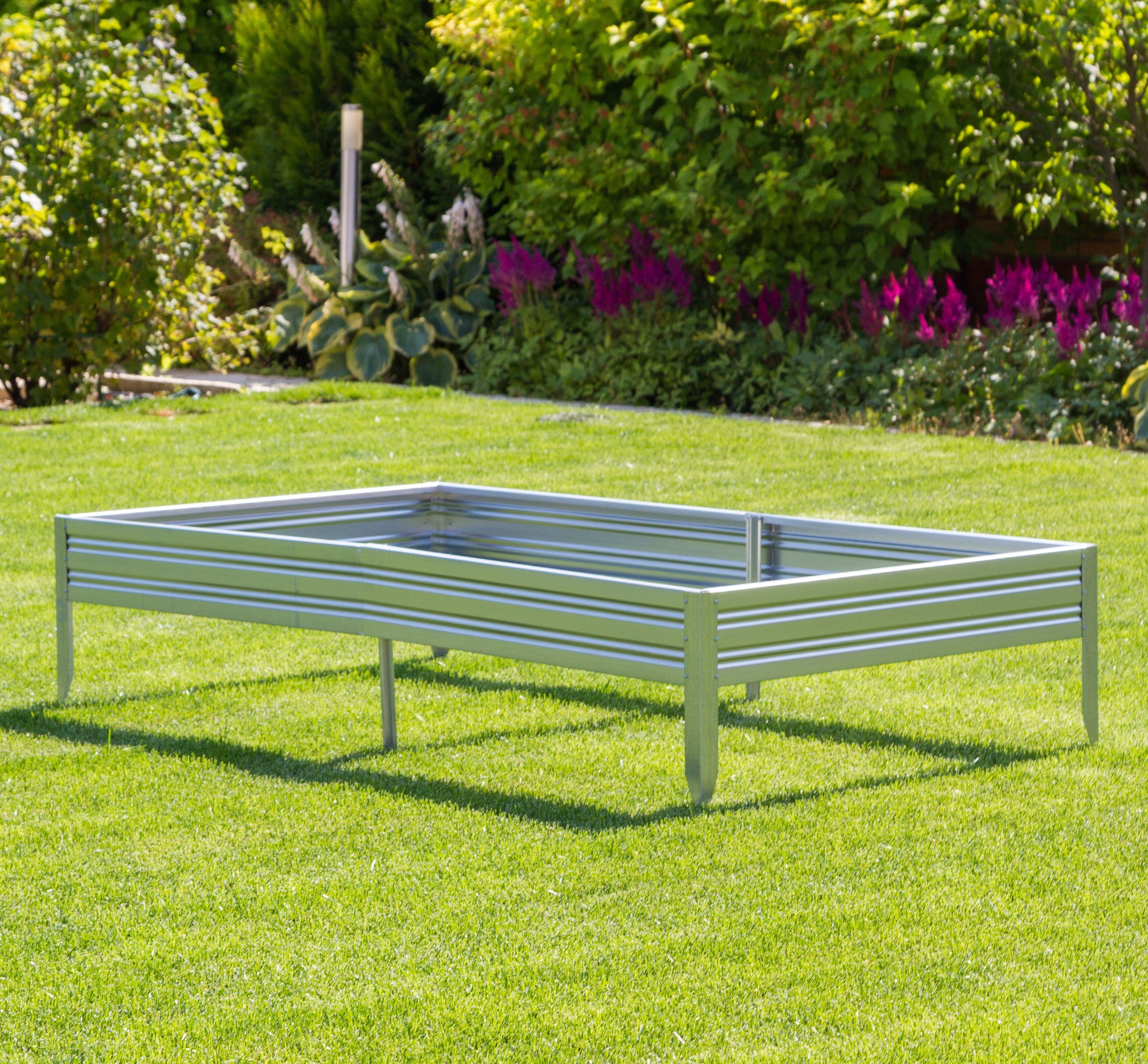 Basissatz Dein Beet A 200x70x17 cm Metall Hochbeet aus verzinktem Stahl-Garten-On.de