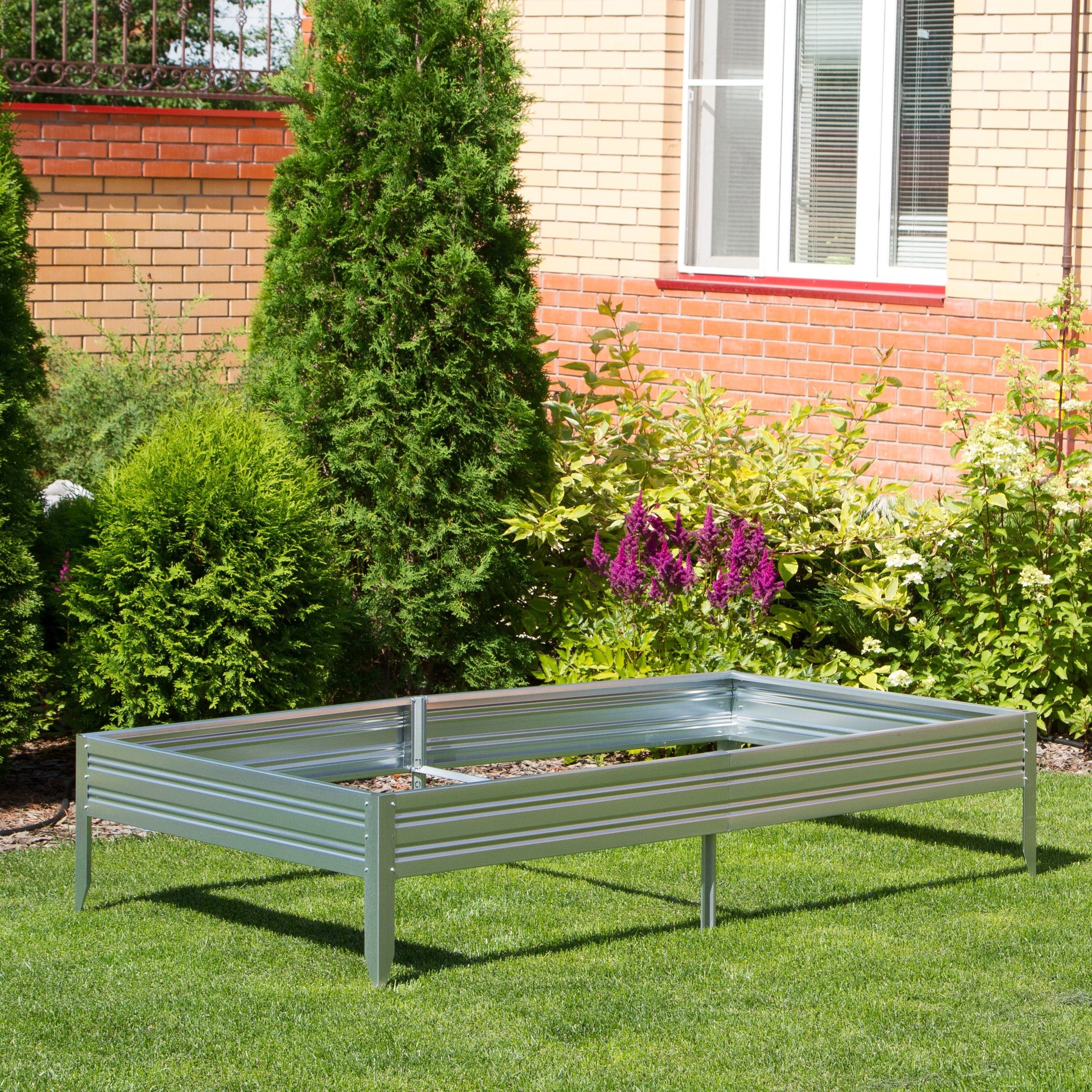 Basissatz Dein Beet A 200x70x17 cm Metall Hochbeet aus verzinktem Stahl-Garten-On.de