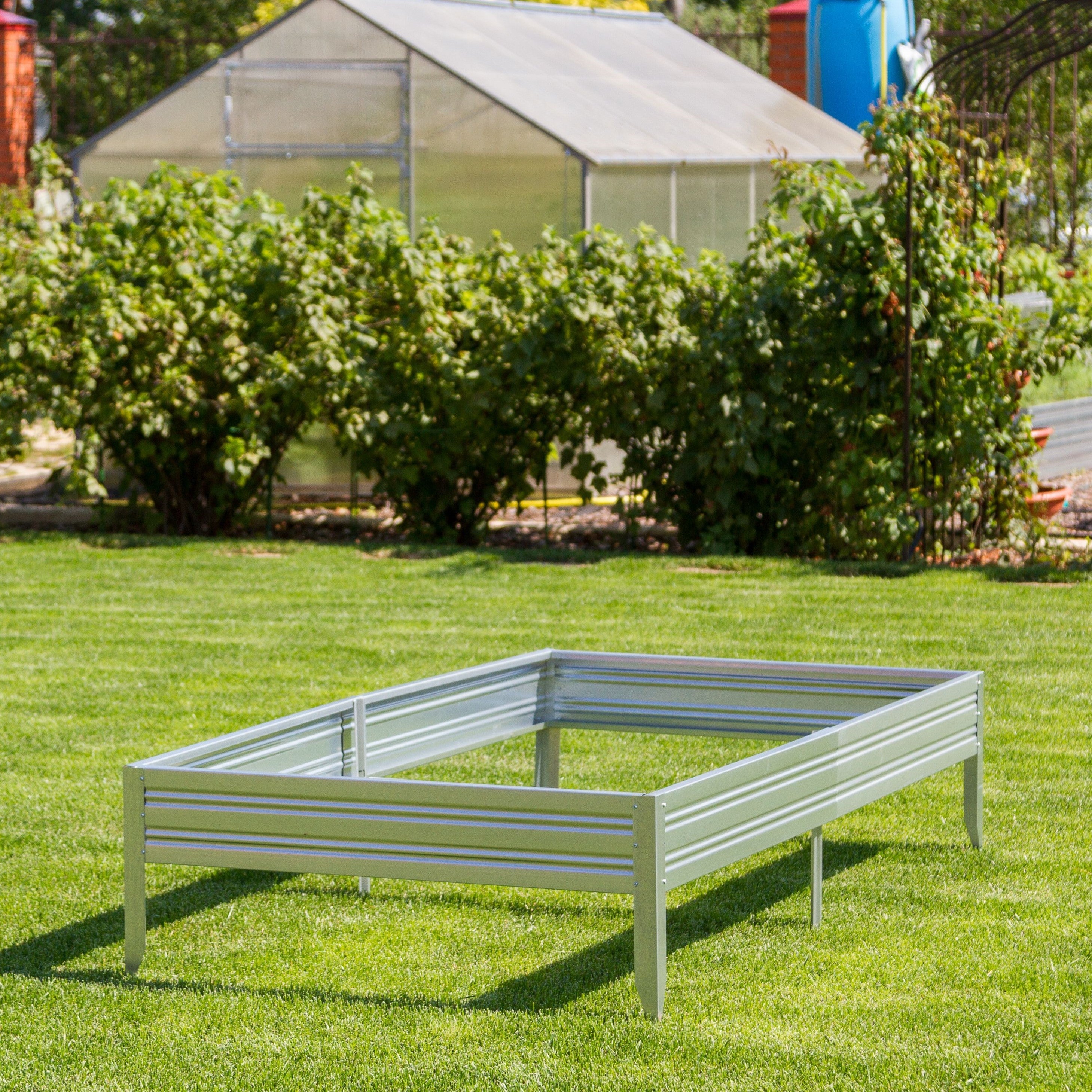 Basissatz Dein Beet B 200x100x17 cm Metall Hochbeet aus verzinktem Stahl-Garten-On.de