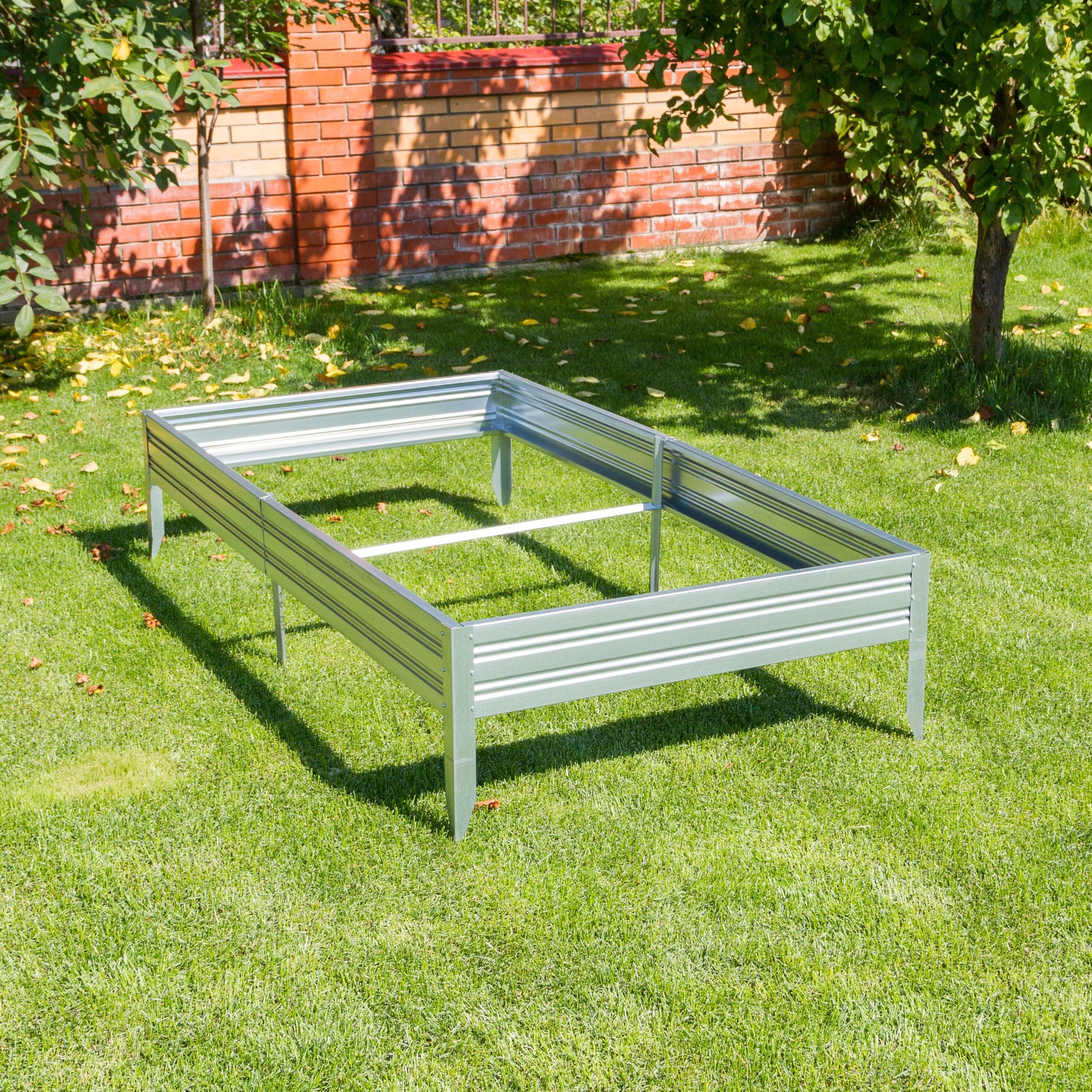 Basissatz Dein Beet B 200x100x17 cm Metall Hochbeet aus verzinktem Stahl-Garten-On.de