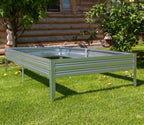 Basissatz Dein Beet B 200x100x17 cm Metall Hochbeet aus verzinktem Stahl-Garten-On.de
