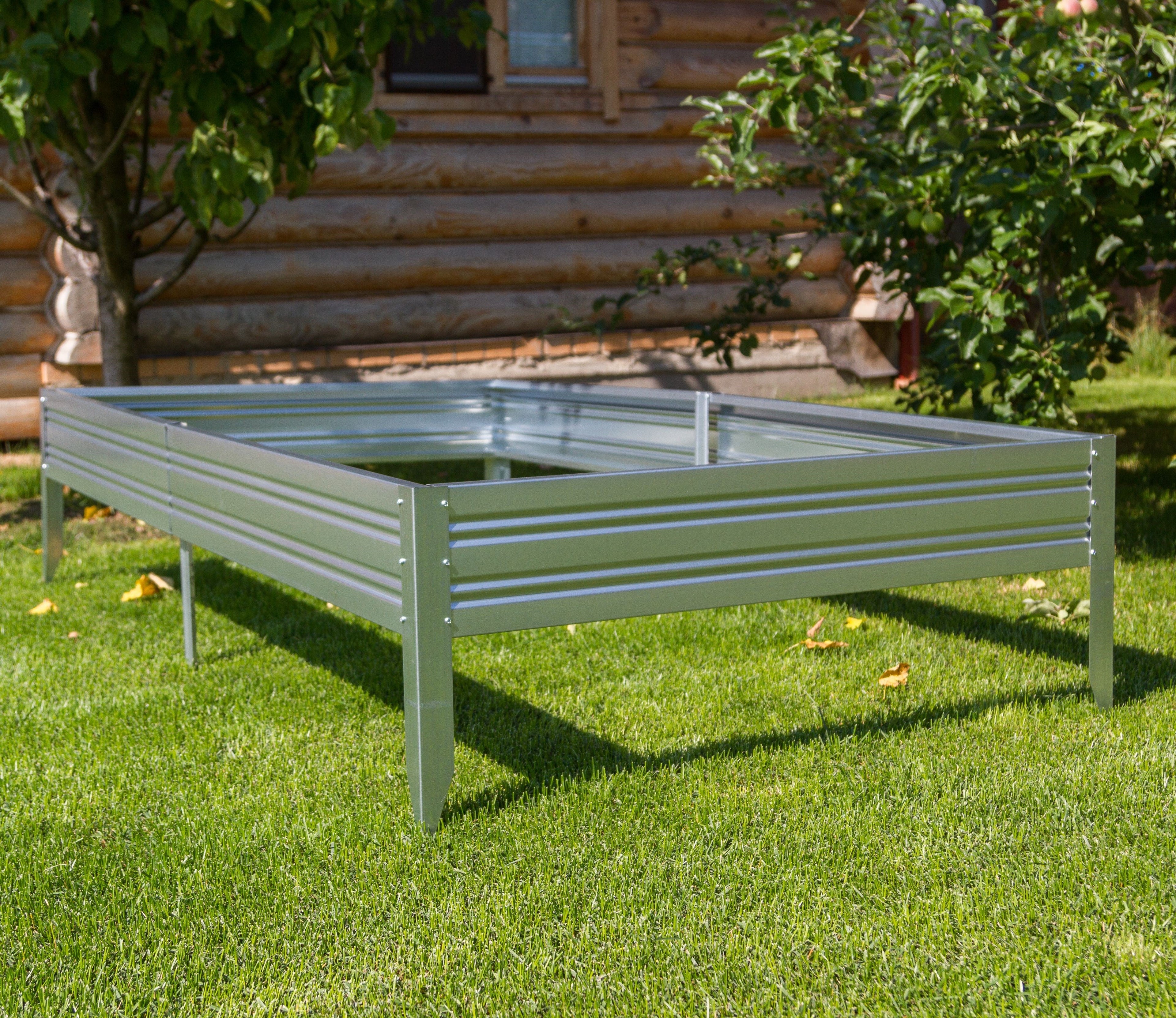 Basissatz Dein Beet B 200x100x17 cm Metall Hochbeet aus verzinktem Stahl-Garten-On.de