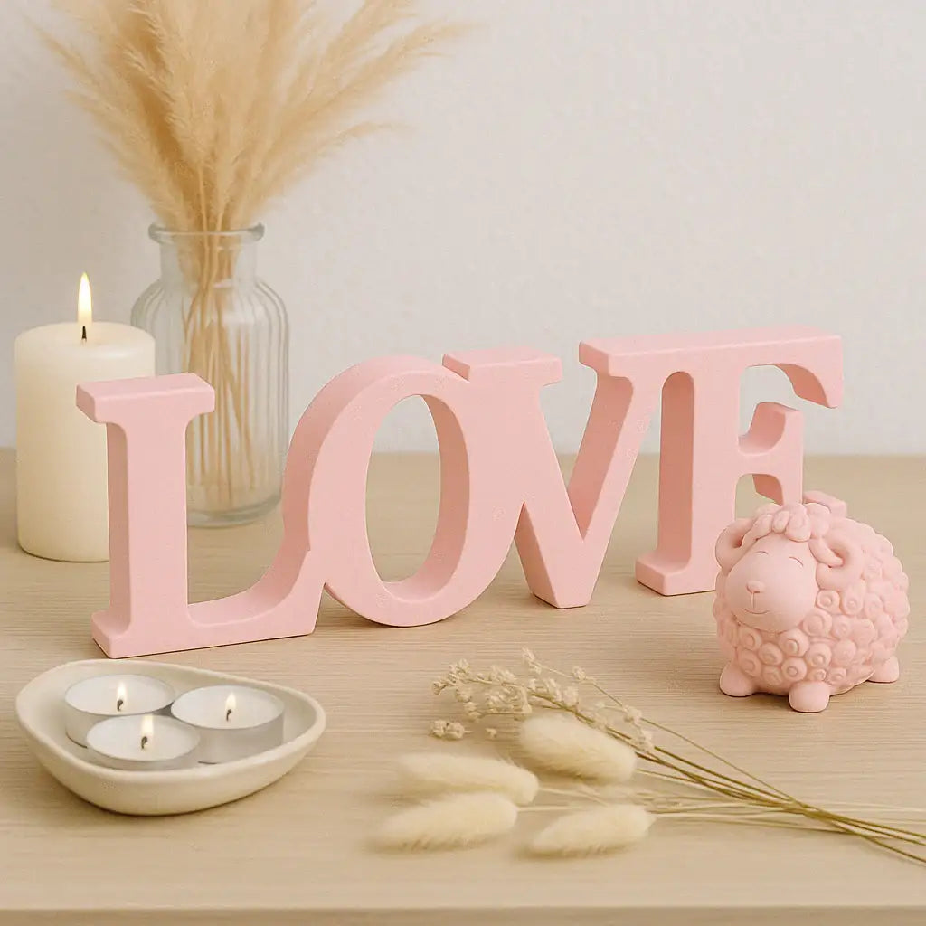 LOVE Schriftzug – Handgefertigte Deko in Wunschfarbe - Garten-On.de