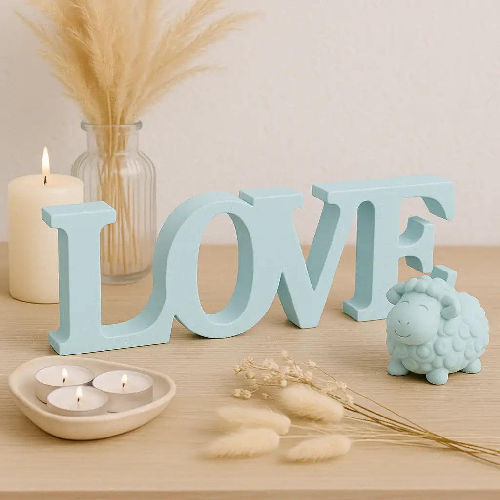 LOVE Schriftzug – Handgefertigte Deko in Wunschfarbe - Garten-On.de