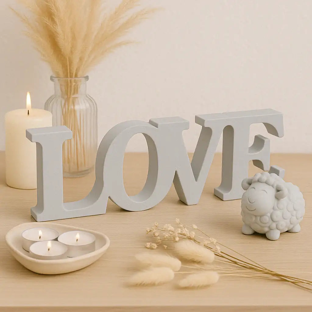 LOVE Schriftzug – Handgefertigte Deko in Wunschfarbe - Garten-On.de