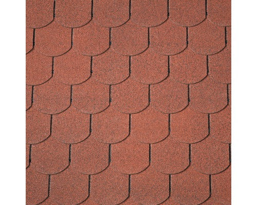 Biberschwanzschindeln ziegelrot Pack = 2 m²