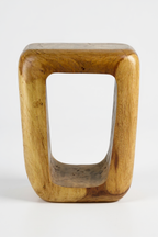 Holzhocker - Beistelltisch Couchtisch - Handgefertigter Hocker aus massivem Suarholz- 50x30x40 cm - Garten-On.de