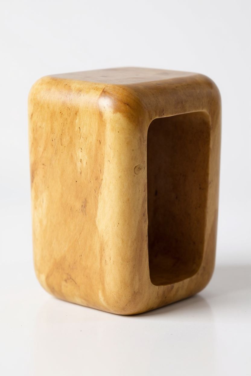 Holzhocker - Beistelltisch Couchtisch - Handgefertigter Hocker aus massivem Suarholz- 50x30x40 cm - Garten-On.de