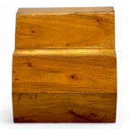 Holz Weinregal – Weinhalter Flaschenhalter - Küche Wohnzimmer Bar - Dekorative Honigwabenform – Aus Teakholz für 3 Flaschen – 18x34x18 cm - Garten-On.de