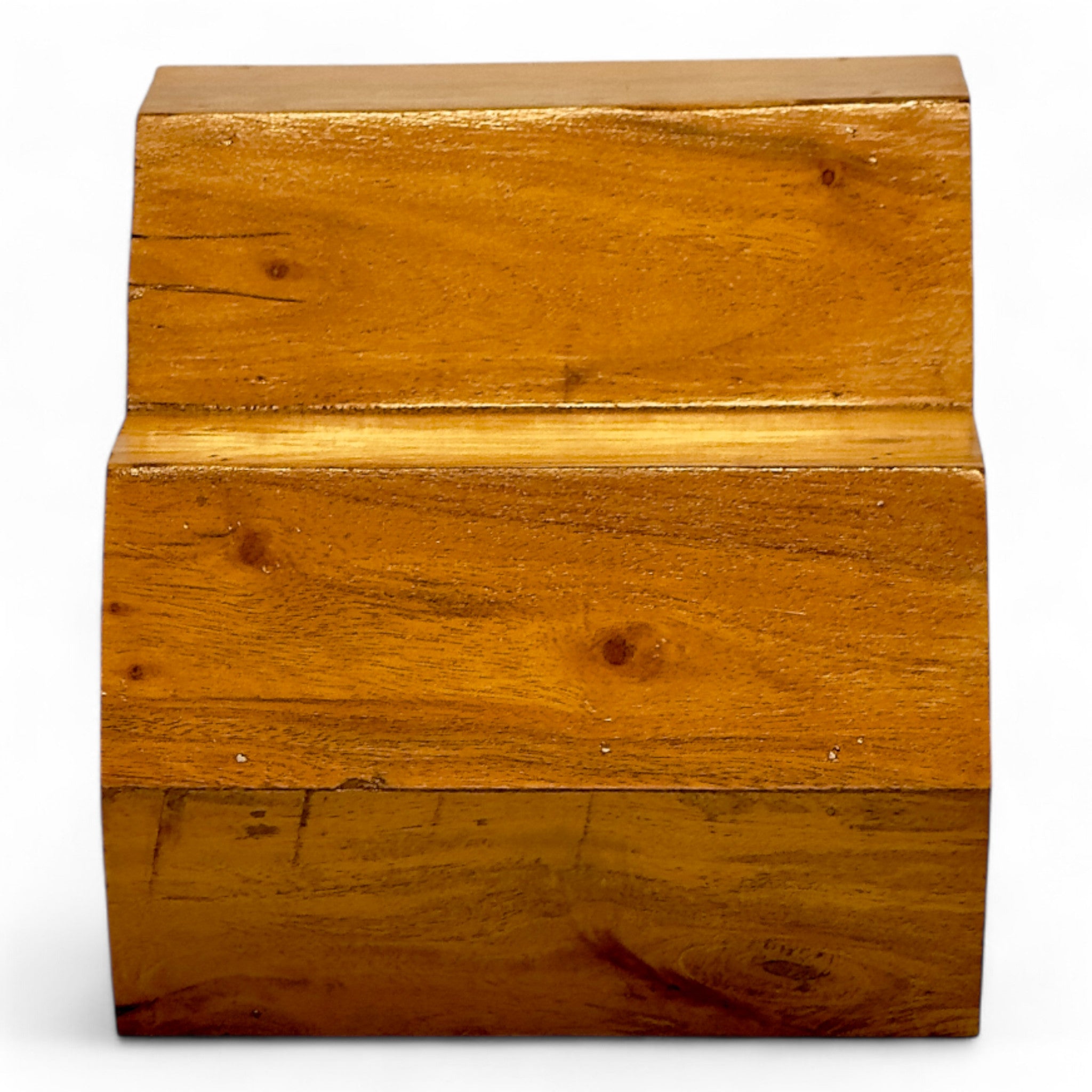 Holz Weinregal – Weinhalter Flaschenhalter - Küche Wohnzimmer Bar - Dekorative Honigwabenform – Aus Teakholz für 3 Flaschen – 18x34x18 cm - Garten-On.de