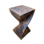 Holzhocker - Edler Beistelltisch Holz - Holz Hocker - Handgefertigter Beistelltisch aus Holz - 50x28x28cm - Garten-On.de