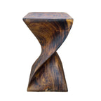 Holzhocker - Edler Beistelltisch Holz - Holz Hocker - Handgefertigter Beistelltisch aus Holz - 50x28x28cm - Garten-On.de