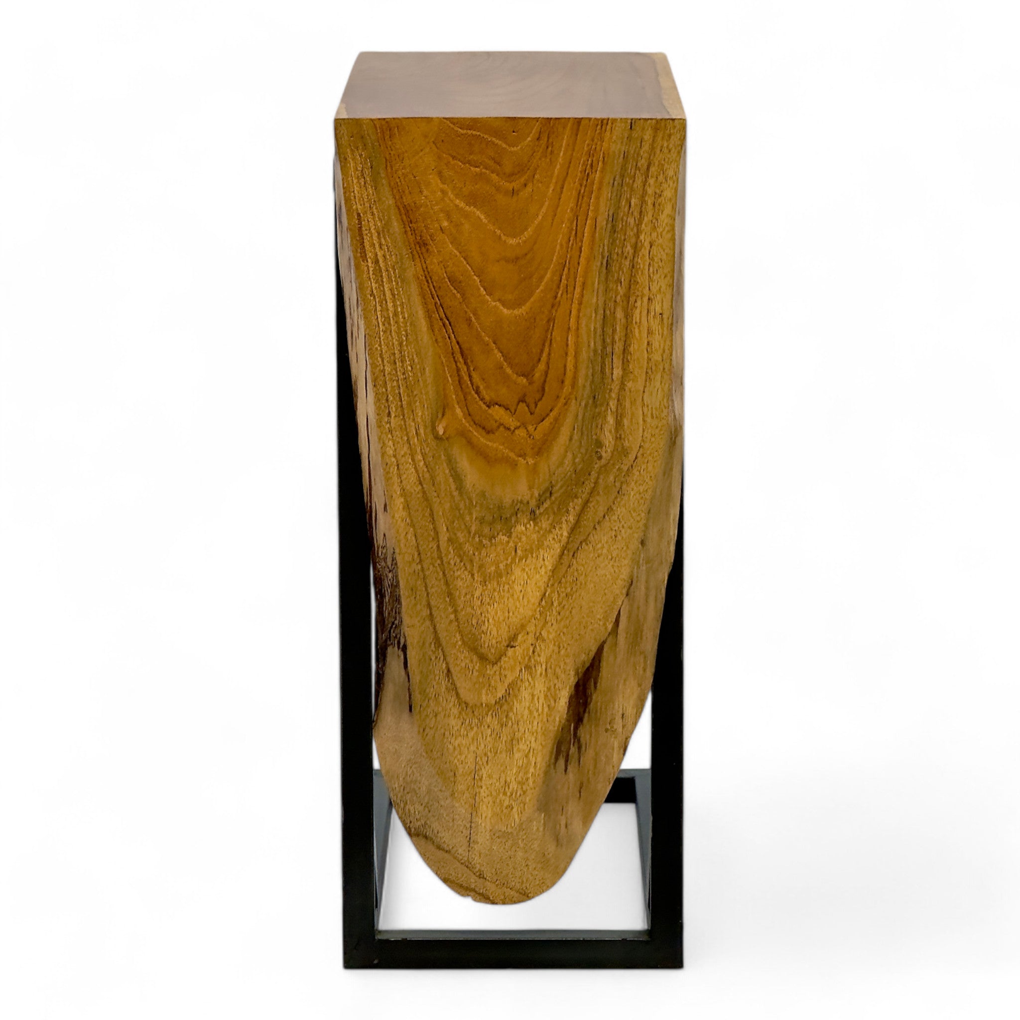 Multifunktionaler Beistelltisch - Couchtisch Ablagetisch - C-Frame – Teakholz - 50x40x20 cm - Garten-On.de