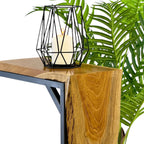 Multifunktionaler Beistelltisch - Couchtisch Ablagetisch - C-Frame – Teakholz - 50x40x20 cm - Garten-On.de