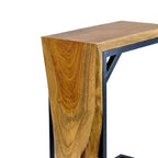 Multifunktionaler Beistelltisch - Couchtisch Ablagetisch - C-Frame – Teakholz - 50x40x20 cm - Garten-On.de