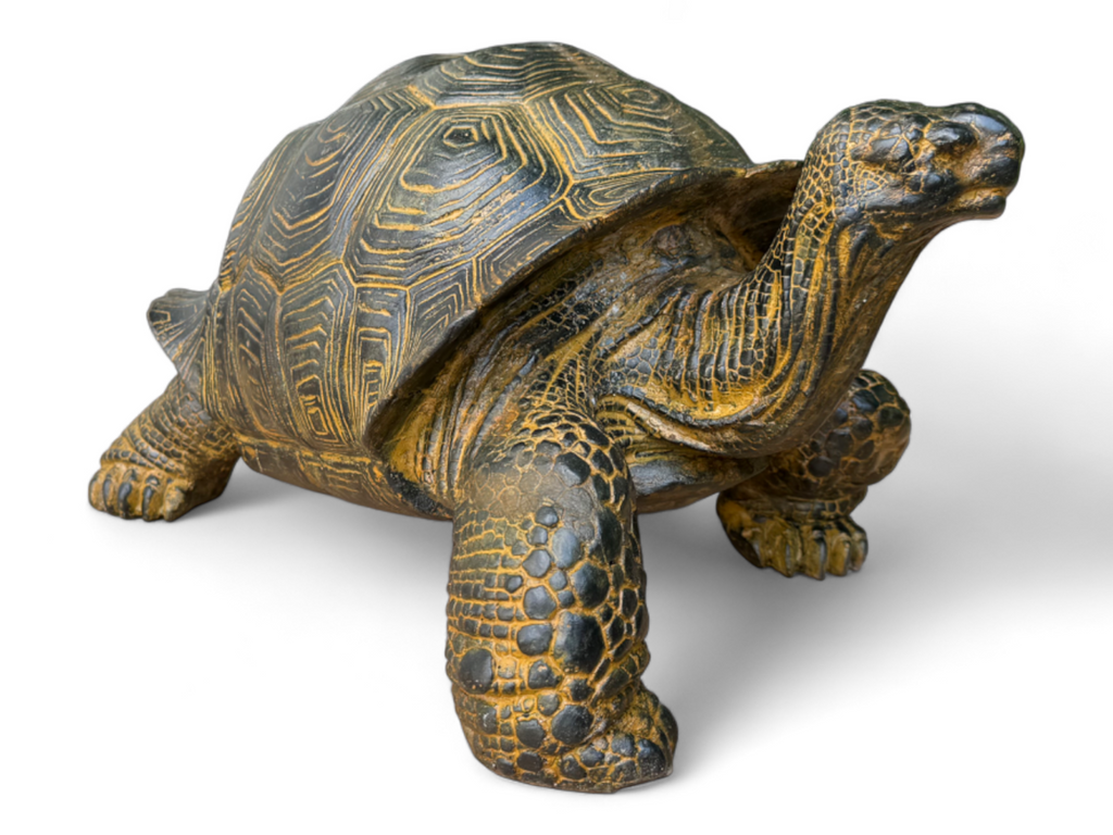 Stein Schildkröten – Pool, Garten, Terrasse - Langlebig und Wetterbeständig – Gelblich aus Glasfaserbeton – 32, 47 und 65 cm - Garten-On.de