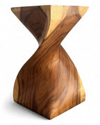 Holzhocker - Edler Beistelltisch Holz - Holz Hocker - Handgefertigter Beistelltisch aus Holz - 50x28x28cm - Garten-On.de