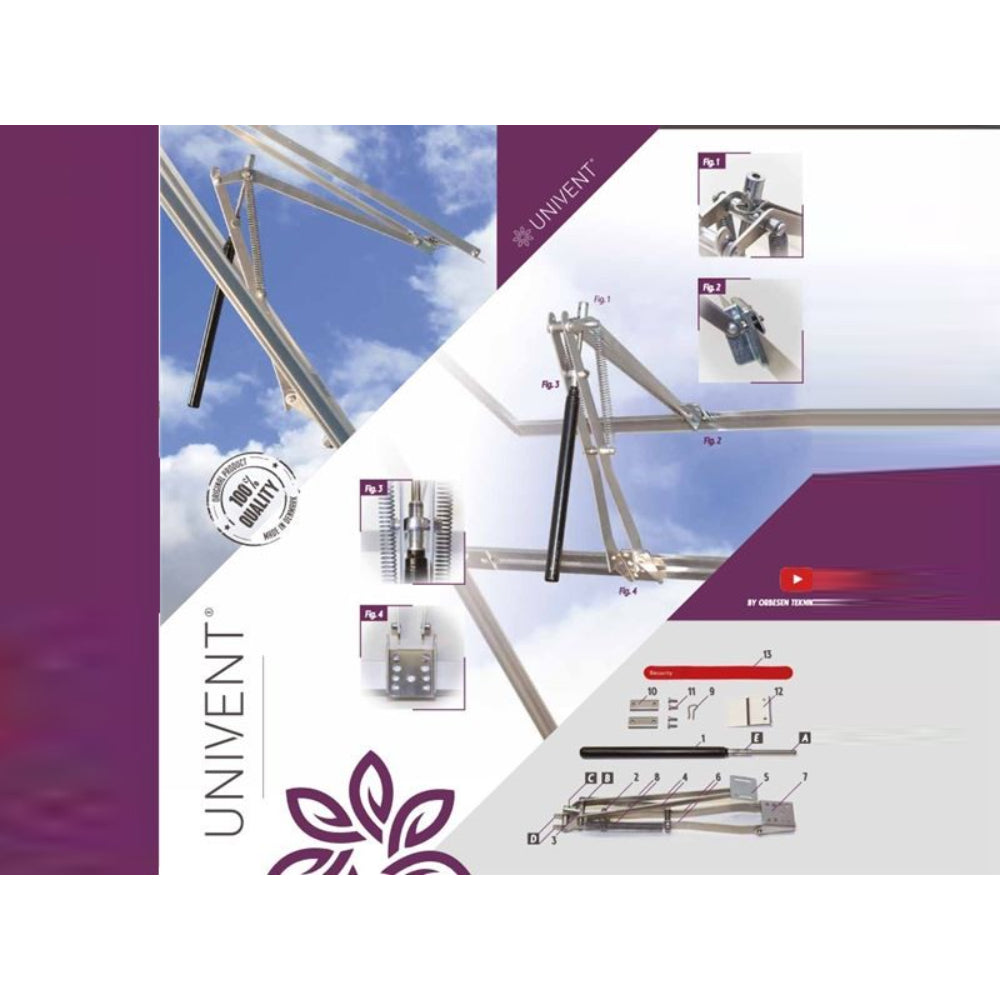 Automatischer Gewächshaus-Fenster- und Türöffner UNIVENT