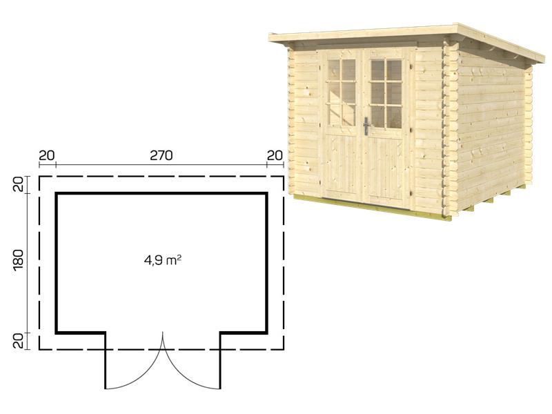 Geraetehaus aus Holz