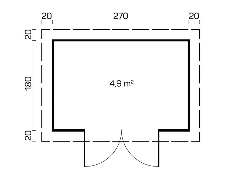 Aufbewahrunghaus aus Holz
