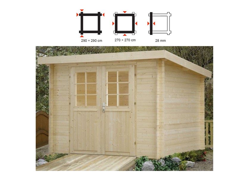 Lagerhäuschen aus Holz