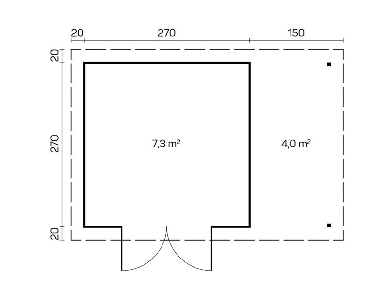 Geraetehaus aus Holz