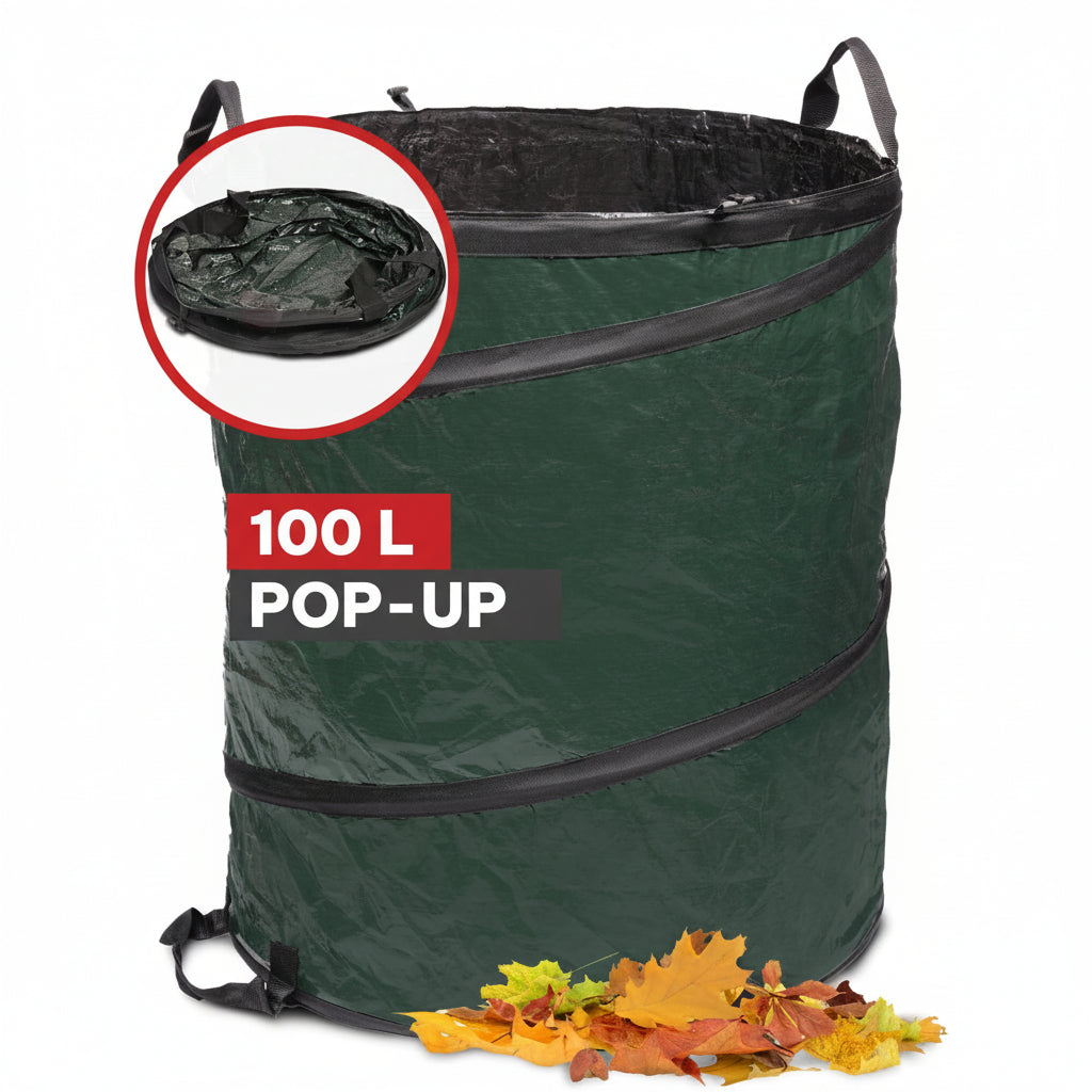 Gartensack Pop-Up - Stabilität durch Pop-up Feder - Garten-On.de