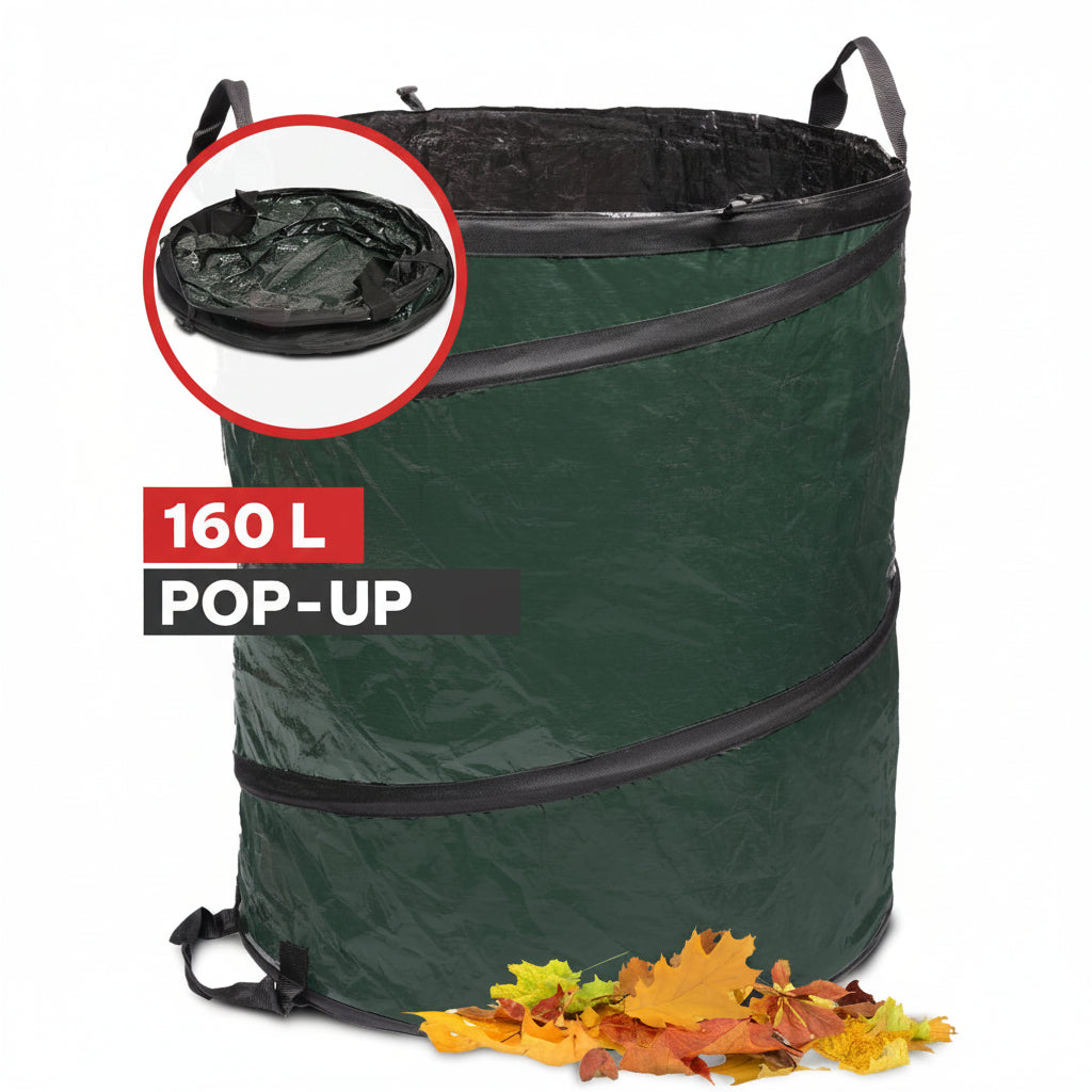 Gartensack Pop-Up - Stabilität durch Pop-up Feder - Garten-On.de