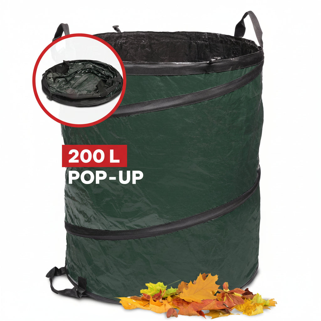 Gartensack Pop-Up - Stabilität durch Pop-up Feder - Garten-On.de