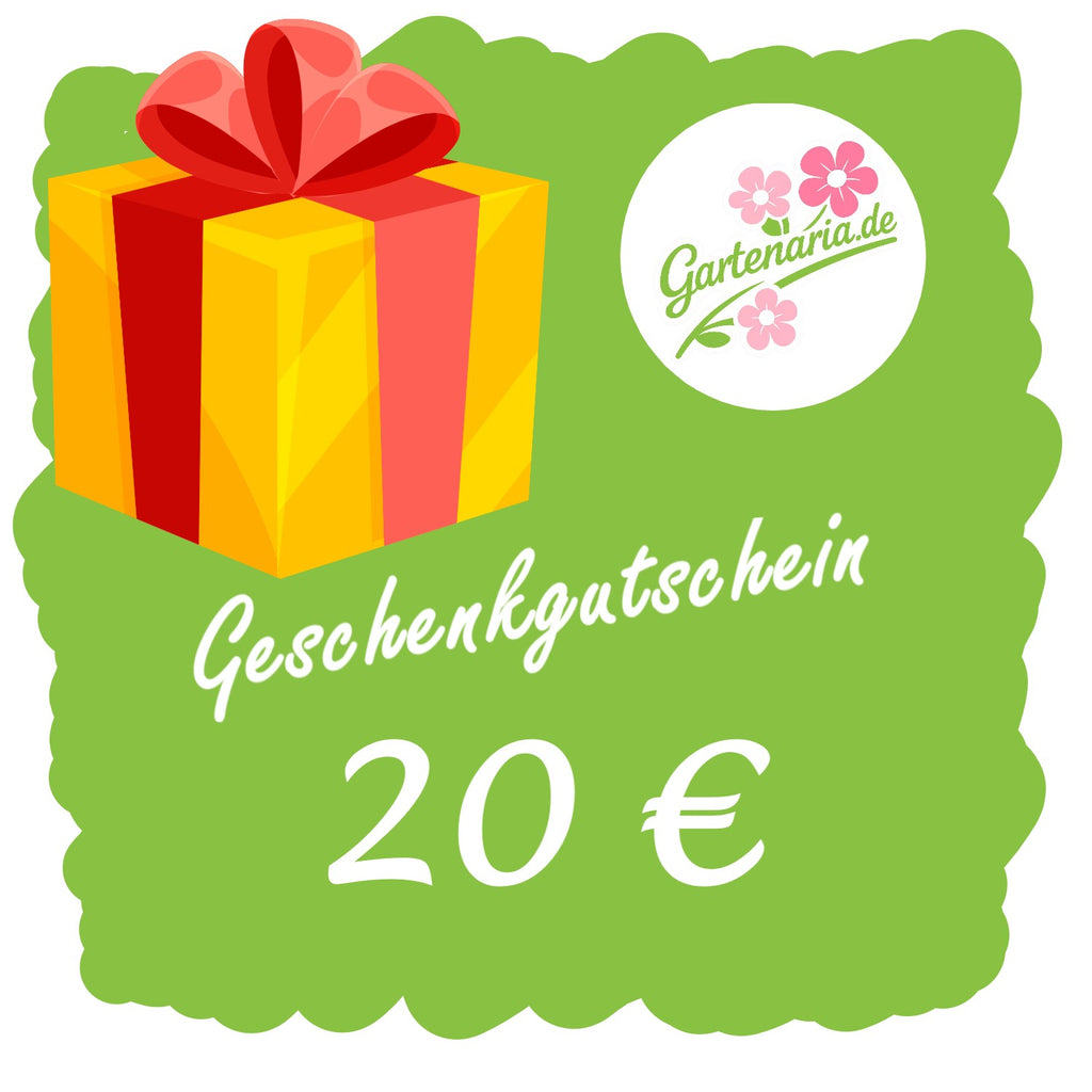 GARTENARIA.de GESCHENKGUTSCHEIN 20 € - Garten-On.de