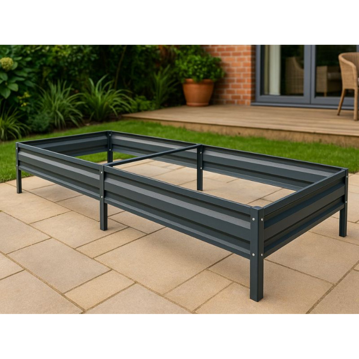 Hochbeet Metall 200x102x20cm