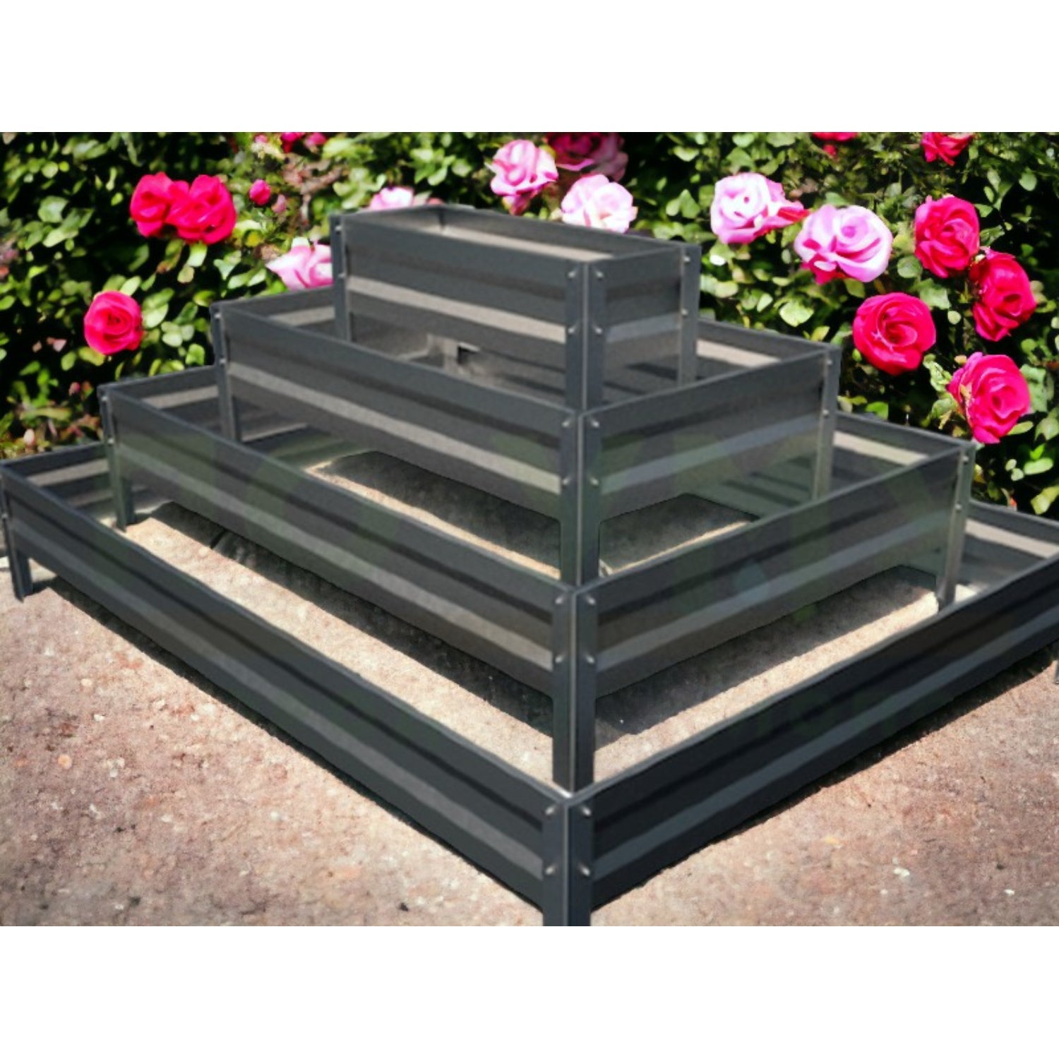 Mehrstufiges verzinktes Hochbeet 200×150 cm