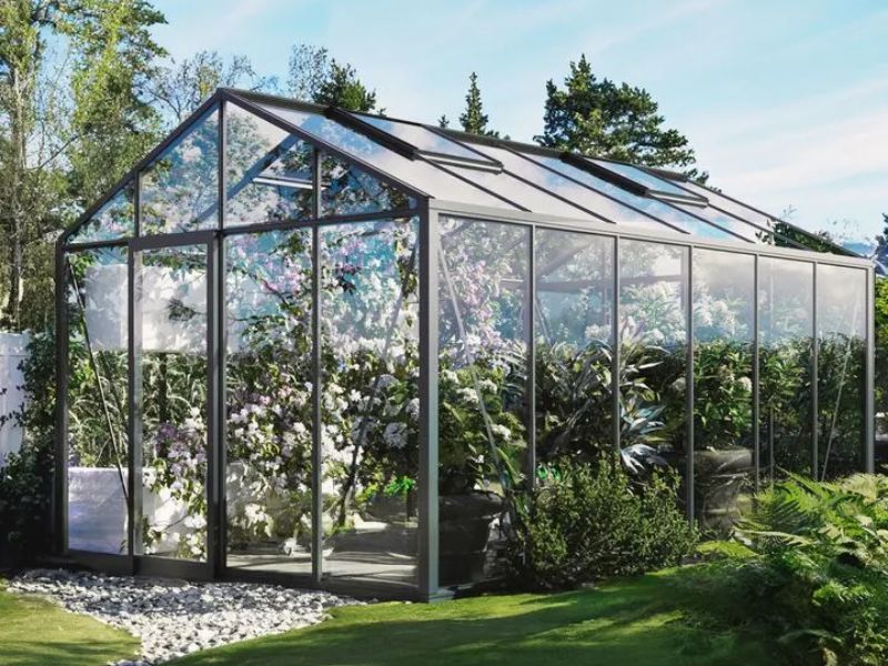 Glas-Gewächshaus Classic 310x310cm