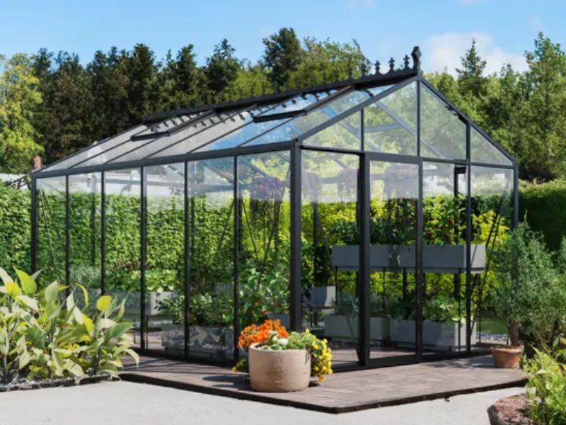 Glas-Gewächshaus Classic 310x235cm