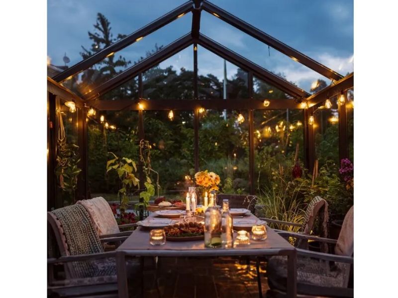 Glas-Gewächshaus Classic 310x608cm